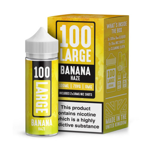 Banana Haze 100Ml Short Fill Including Nic Shots