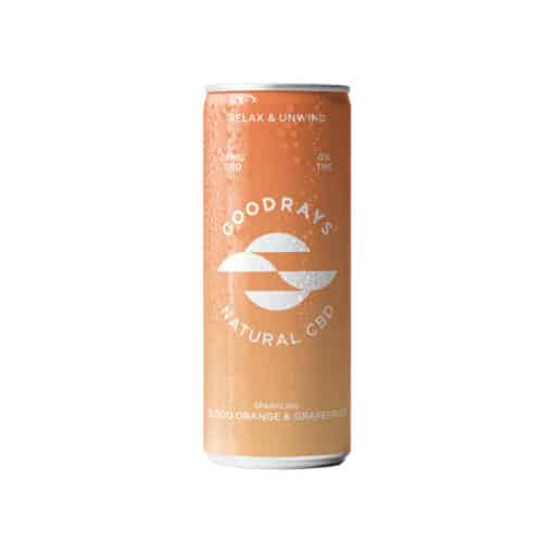 12 X Goodrays 30Mg Cbd Blood Orange &Amp; Grapefruit Seltzer 250Ml