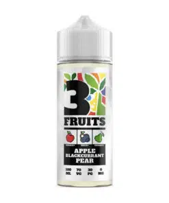 3 Fruits - Apple Blackcurrant & Pear 100ml 0mg Short Fill