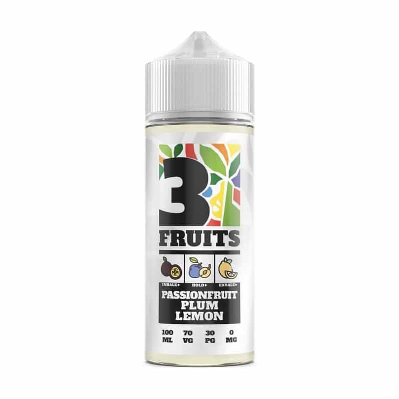 Passionfruit, Plum And Lemon ELiquid By 3 Fruits ELiquids UK