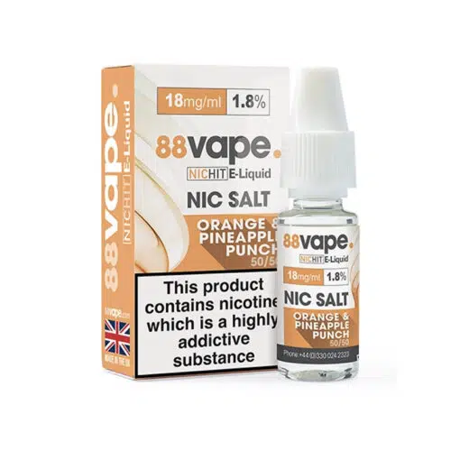 88Vape - Orange &Amp; Pineapple Punch 18Mg Nic Salt