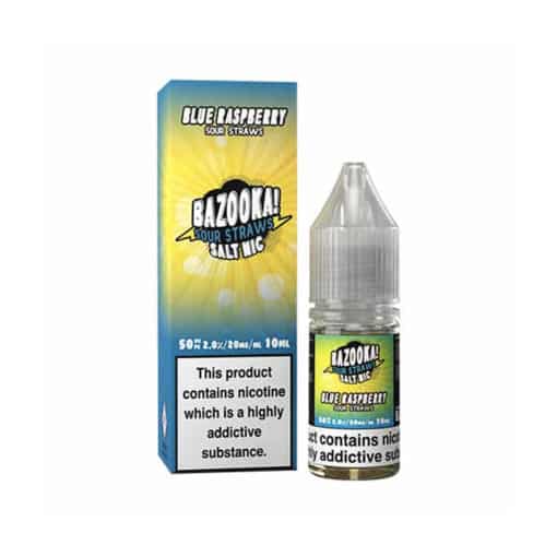 Bazooka Blue Raspberry Sour Straws Salt Nic 10Mg &Amp; 20Mg