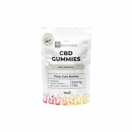 Bnatural 200Mg Cbd Vegan Cola Bottles Gummies - 10 Pieces