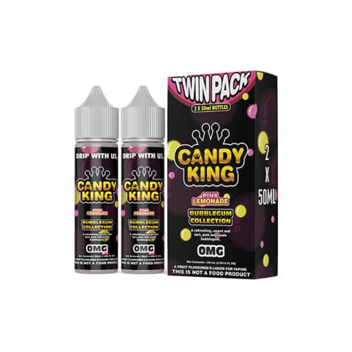 Candy King Pink Lemonade Bubblegum 50Ml Twin Pack