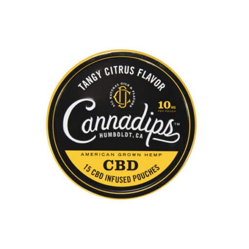 Cannadips Tangy Citrus 15 Cbd Pouches