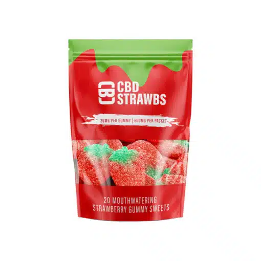Cbd Asylum 600Mg Strawberry Gummies Ct Pouch (Buy 1 Get 2 Free)