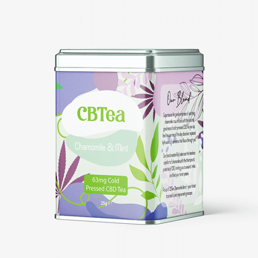 Cbtea 63Mg Cold Pressed Full Spectrum Cbd Chamomile &Amp; Mint - 25G