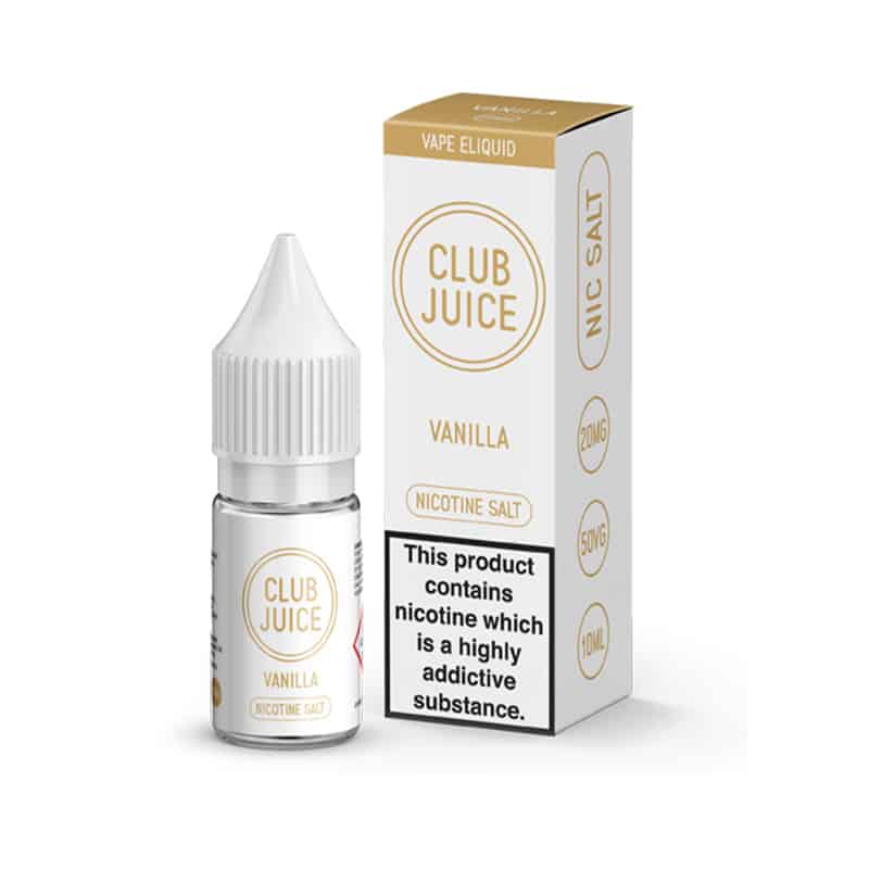Vanilla 20mg Nic Salt by Club Juice | E-Liquids UK