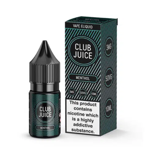 Club Juice Vape Liquid Menthol