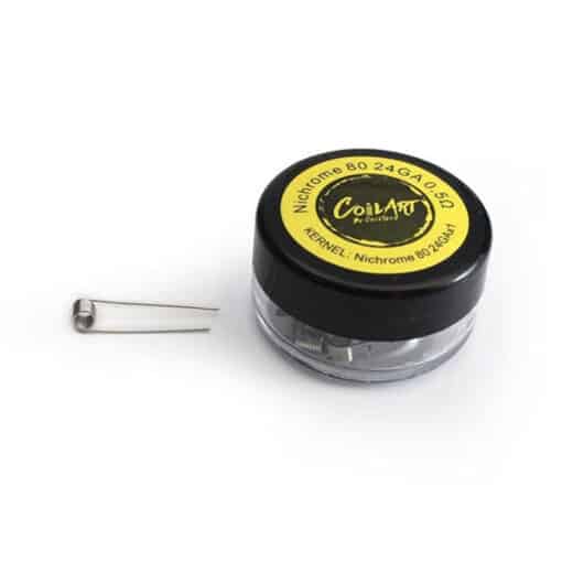 Coilart Pre-Made Nichrome 80  24 G Coils 0.5 Ohm