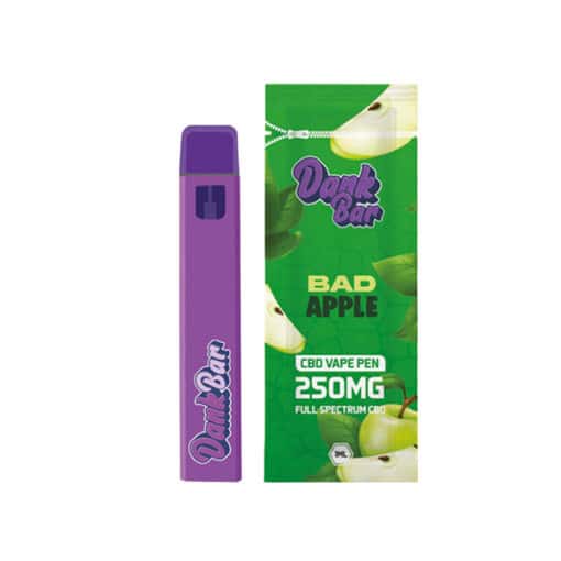 Dank Bar 250Mg Full Spectrum Cbd Vape Disposable By Purple Dank - 12 Flavours