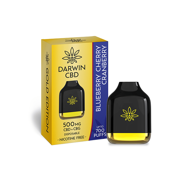 Darwin 500mg CBD + CBG Cube Disposable (700 Puffs) E Liquids UK