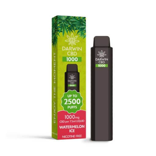 Darwin Cbd 1000 Disposable Vape Device 2500 Puffs