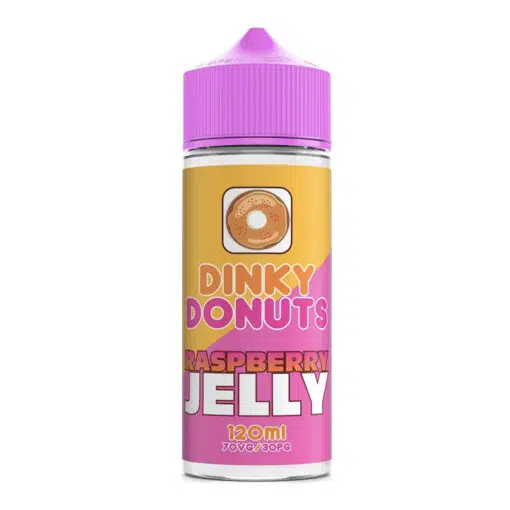 Dinky Donuts - Raspberry Jelly Donut 100Ml 0Mg Short Fill