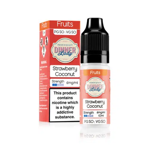 Dinner Lady 50/50 - Strawberry Coconut 10Ml