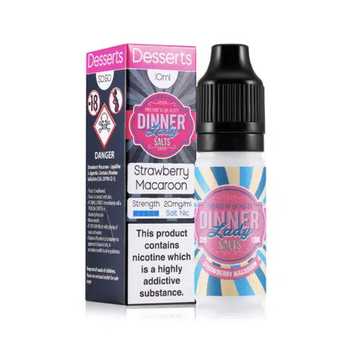 Dinner Lady Salts - Strawberry Macaron 20Mg