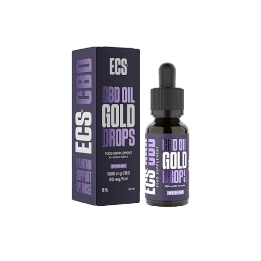 Ecs Cbd Oil Gold Drops 1800Mg 30Ml