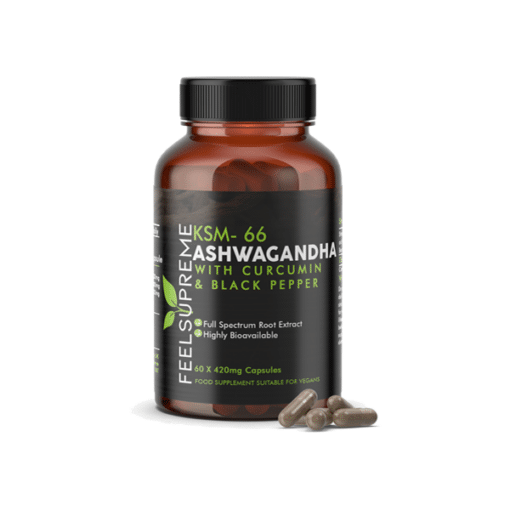 Feel Supreme 25200Mg Ksm66 Ashwagandha With Curcumin Capsules - 60 Caps