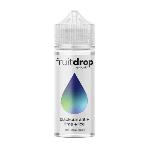 Fruit Drop Blackcurrant Lime Ice 100Ml E-Liquid Short Fill