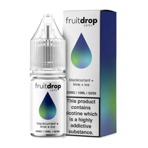 Fruit Drop Salts Blackcurrant + Lime Ice 10Mg &Amp; 20Mg Nic Salt