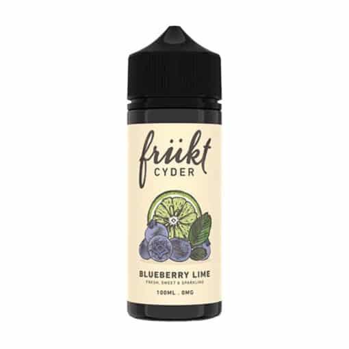 Frukt Cyder Blueberry Lime 100Ml Eliquid Short Fill 0Mg