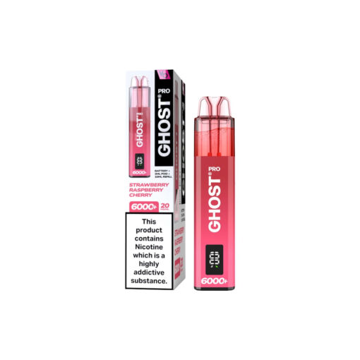Ghost Pro 6000+ Vape Strawberry Raspberry Cherry