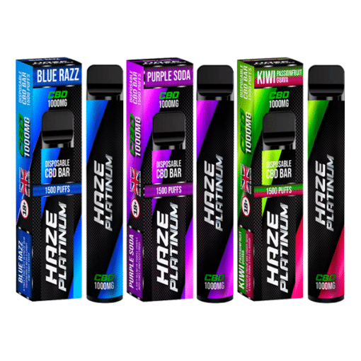 Haze Platinum 1000Mg Cbd Disposable Vape Device 1500 Puffs