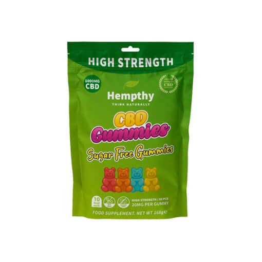 Hempthy 1000Mg Cbd Sugar Free Gummies - 50 Pieces