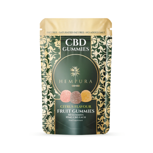 Hempura 500Mg Cbd Citrus Fruit Gummies - 50 Pieces