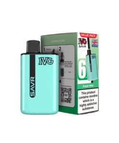 IVG SAFR Vape Kit 20mg Fresh Mint