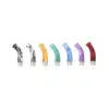 Long Acrylic Stainless Steel Curved Drip Tips