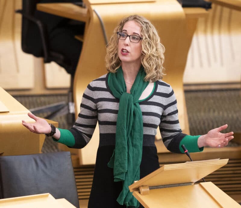 Lorna Slater In Scottish Parliment