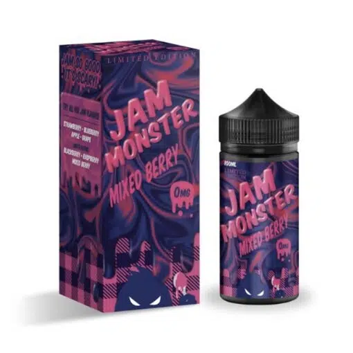 Jam Monster - Mixed Berry 100Ml 0Mg Short Fill