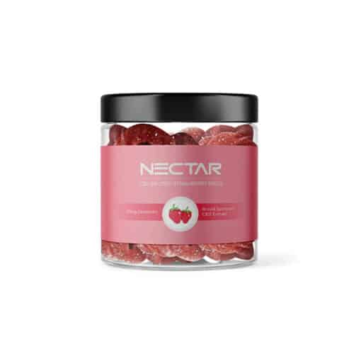 Nectar 500Mg Broad Spectrum Cbd Strawberry Rings Gummies - 20 Pieces