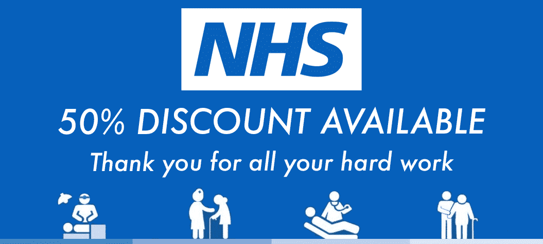 NHS Discount 50% NHS STAFF DISCOUNT
