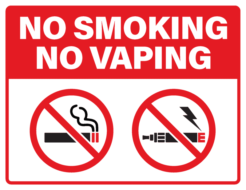 No Smoking. No Vaping.