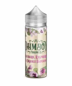 Ohm Boy Vol II Rhubarb Raspberry & Orange Blossom 100ml Eliquid Short Fill