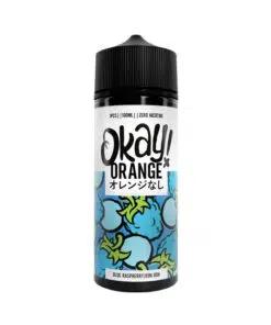 Blue Raspberry Bon Bon 100ml Short Fill By Okay! Orange E-Liquid