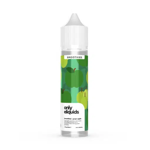 Only Eliquids Smoothies - Green Apple 50Ml Short Fill