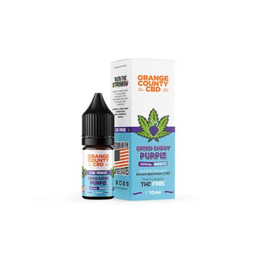 Orange County Cbd Cali Range 10Ml 300Mg Grand Daddy Purple