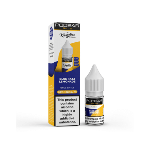 Podbar Salts By Kingston Blue Razz Lemonade