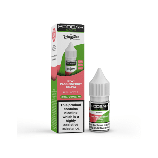 Podbar Salts By Kingston Kiwi Passionfruit Guava