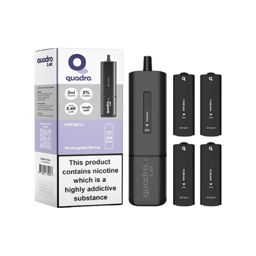 Quadro 2.4K Vape Kit 2400 Puff Rainbow