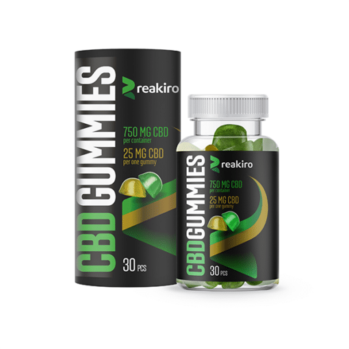Reakiro 750Mg Full Spectrum Cbd Apple &Amp; Lemon Gummies - 30 Pieces (Buy 1 Get 1 Free)