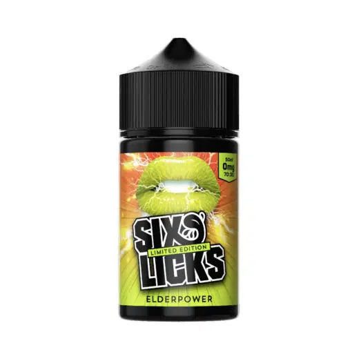 Six Licks - Elderpower 50Ml 0Mg Short Fill
