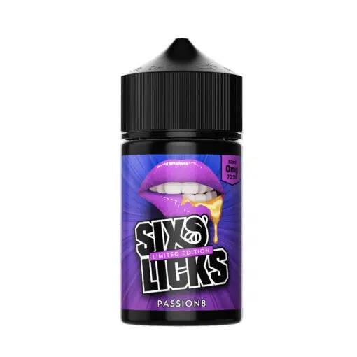 Six Licks - Passion8 50Ml 0Mg Short Fill