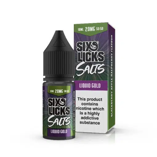Six Licks Salts - Liquid Gold 10Mg &Amp; 20Mg