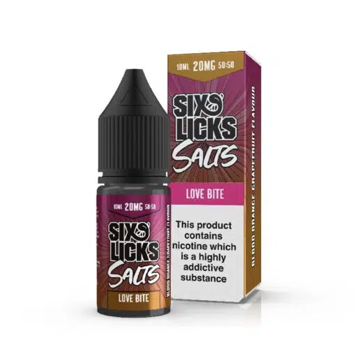Six Licks Salts - Love Bite 10Mg &Amp; 20Mg