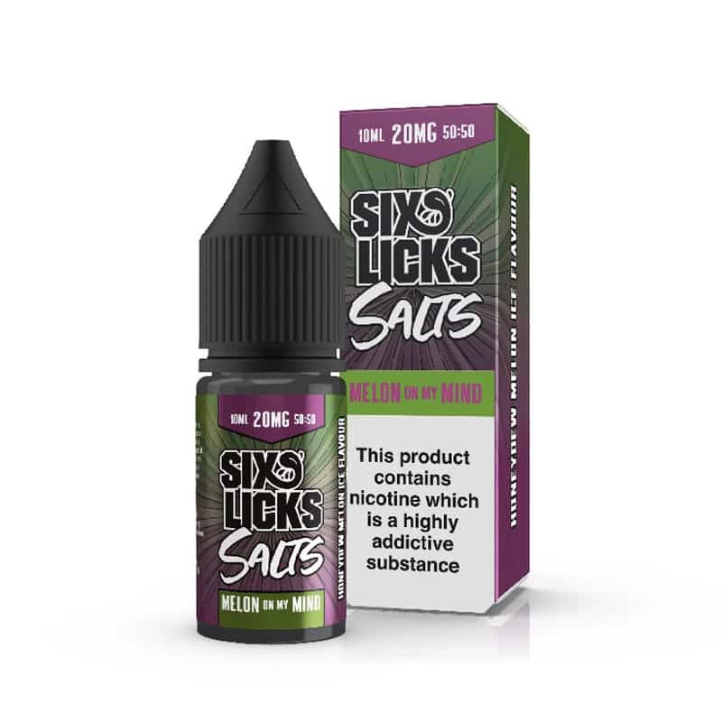 Melon On My Mind By Six Licks Salts Melon On My Mind Nic Salt 10Mg &Amp; 20Mg