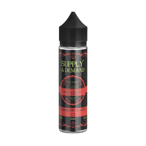 Supply &Amp; Demand Strawberry Apple Ice 50Ml E-Liquid Short Fills By Liqua Vape